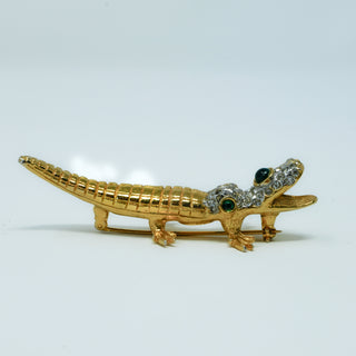 KJL Kenneth Jay Lane Vintage Alligator Brooch
