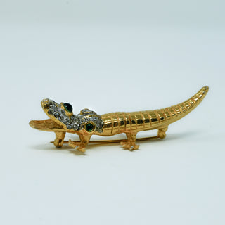 KJL Kenneth Jay Lane Vintage Alligator Brooch