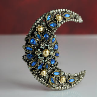 Vintage Korda 'Thief of Bagdad' Crescent Moon Brooch - Rare Find