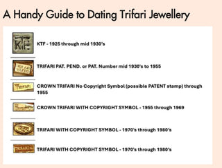 Vintage Crown Trifari Goldtone Ribbon Bow Brooch