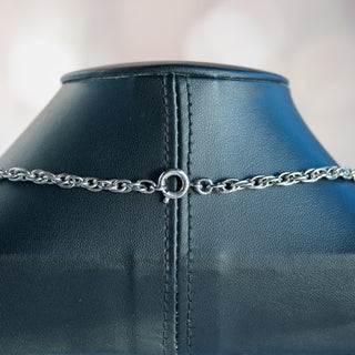 Vintage Crown Trifari Silver Tone Leopard Spot Lucite Pendant Necklace - View 4 | Reserved Grace