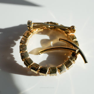 Mid Century Vintage Bow Brooches in Yellow and Topaz Tones Mixed Lot