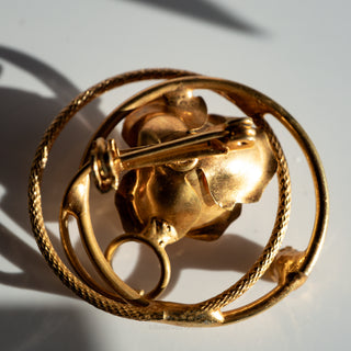 Mid Century Vintage Bow Brooches in Yellow and Topaz Tones Mixed Lot