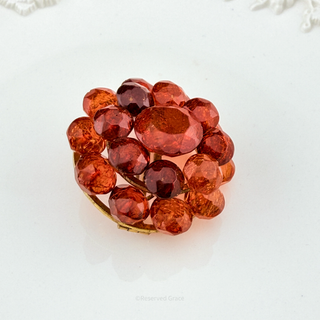 Antique Baltic Amber Brooch - Detail View 8 - Reserved Grace