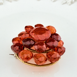 Antique Baltic Amber Brooch - Detail View 9 - Reserved Grace