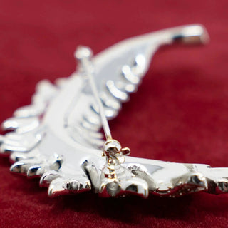 Reserved Grace Sparkling Leaf Brooch - Brooches & Lapel Pins