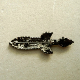Reserved Grace Vintage Bettina Von Walhof Ornate Crystal Rocket Brooch -