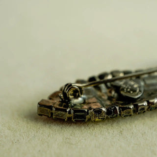 Reserved Grace Vintage Bettina Von Walhof Ornate Crystal Rocket Brooch -