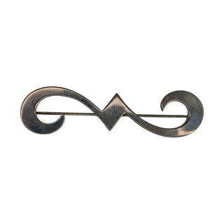 Reserved Grace James Avery sterling silver swirl brooch with a polished finish and elegant vintage design.
