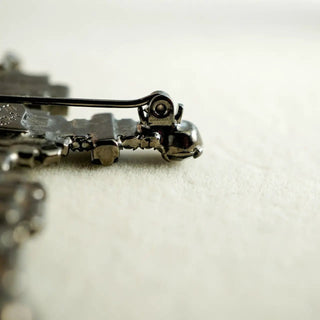Reserved Grace Vintage Crystal Robot Brooch by Bettina Von Walhof -