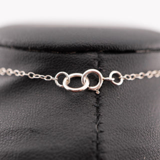 Reserved Grace vintage sterling silver necklace featuring a secure spring ring clasp on an 18-inch 925 chain