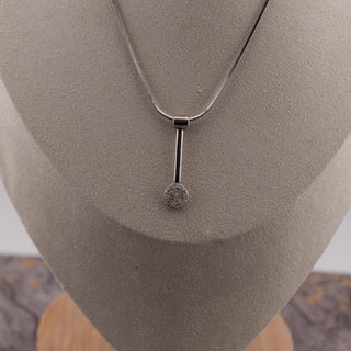 Reserved Grace sterling silver spoon pendant necklace on a 17-inch chain with a textured circular end