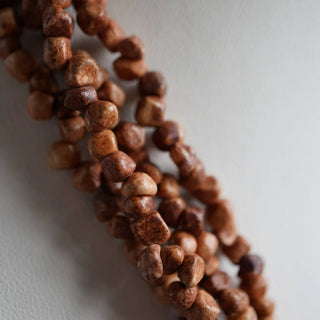 Reserved Grace Vintage Multi Strand Picture Jasper And Picasso Marble Animal Pendant Necklace - Necklaces Necklace