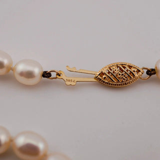 Reserved Grace Vintage Unknown Freshwater Pearl Elegant Beaded Opera-Length Necklace - 48" - Necklaces Necklace