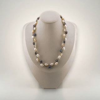 Reserved Grace Multi Strand Baroque Pearl Necklace - Necklaces Necklace