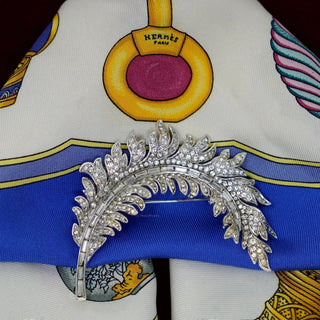 Reserved Grace Sparkling Leaf Brooch - Brooches & Lapel Pins
