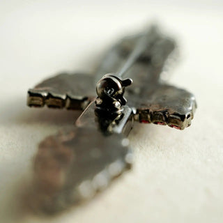 Reserved Grace Vintage Bettina Von Walhof Ornate Crystal Rocket Brooch -