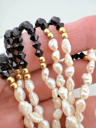 Reserved Grace Vintage JCM Jacmel Jewelry Freshwater Pearls Five-Strand Hand-Knotted Necklace - 32" - Necklaces Necklace