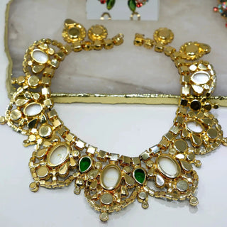 Reserved Grace Ornate Gemstone Statement Jewelry Set - Jewelry Sets Set