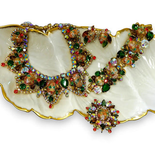 Reserved Grace Ornate Gemstone Statement Jewelry Set - Jewelry Sets Set