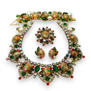 Reserved Grace Ornate Gemstone Statement Jewelry Set - Jewelry Sets Set