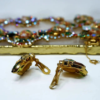 Reserved Grace Ornate Gemstone Statement Jewelry Set - Jewelry Sets Set