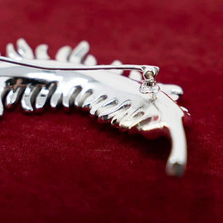 Reserved Grace Sparkling Leaf Brooch - Brooches & Lapel Pins