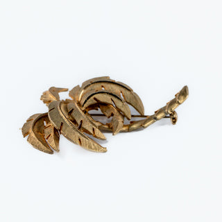 Vintage Spanish Damascene Palm Tree Brooch Pin