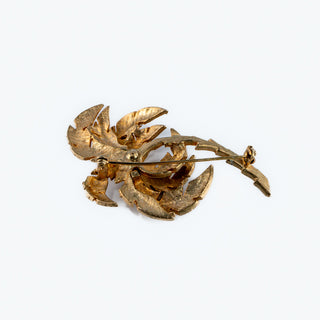 Vintage Spanish Damascene Palm Tree Brooch Pin
