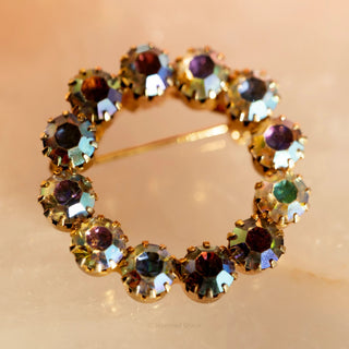 Vintage Mixed Lot Aurora Borealis Crystal Brooches and Pins by Reserved Grace
